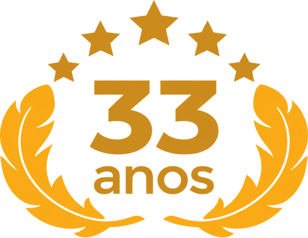 Selo 33 Anos - Silva Pinto Assessoria Contábil
